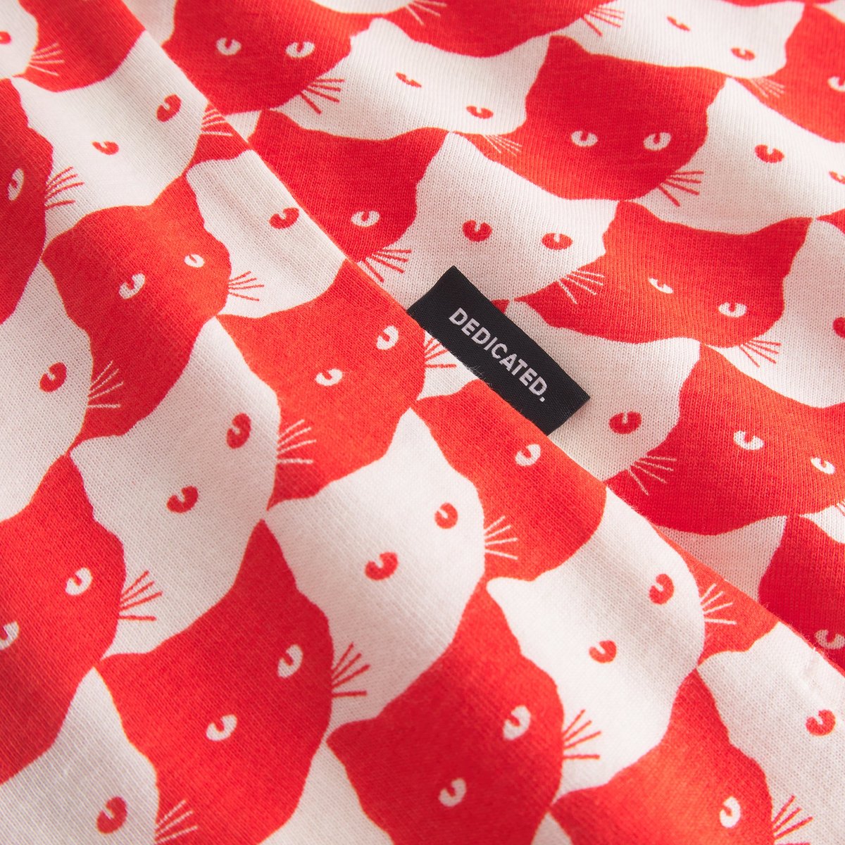 T-shirt Visby Pepita Cats Grenadine Red