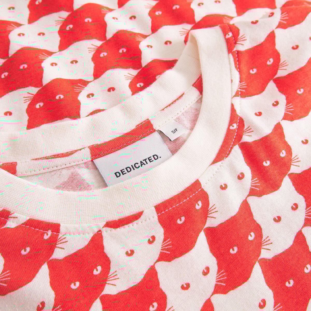 T-shirt Visby Pepita Cats Grenadine Red