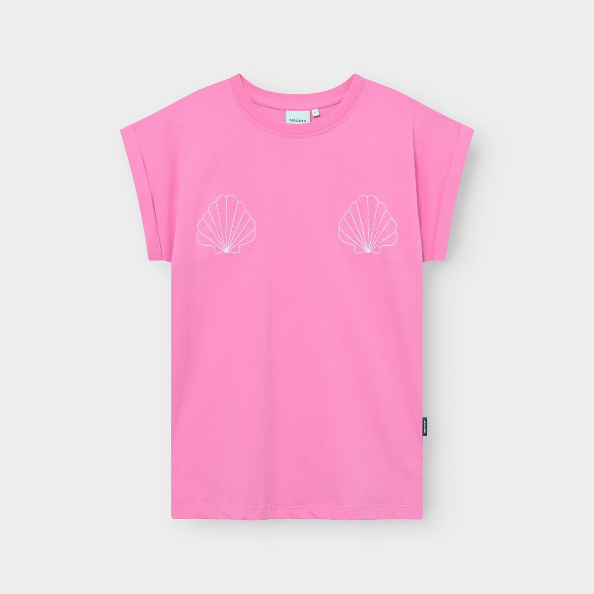 T-shirt Visby Sea Shells EMB Moonlite Pink