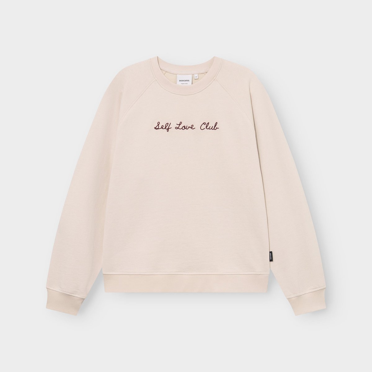 Sweatshirt Ystad Self Love Club EMB Oat White