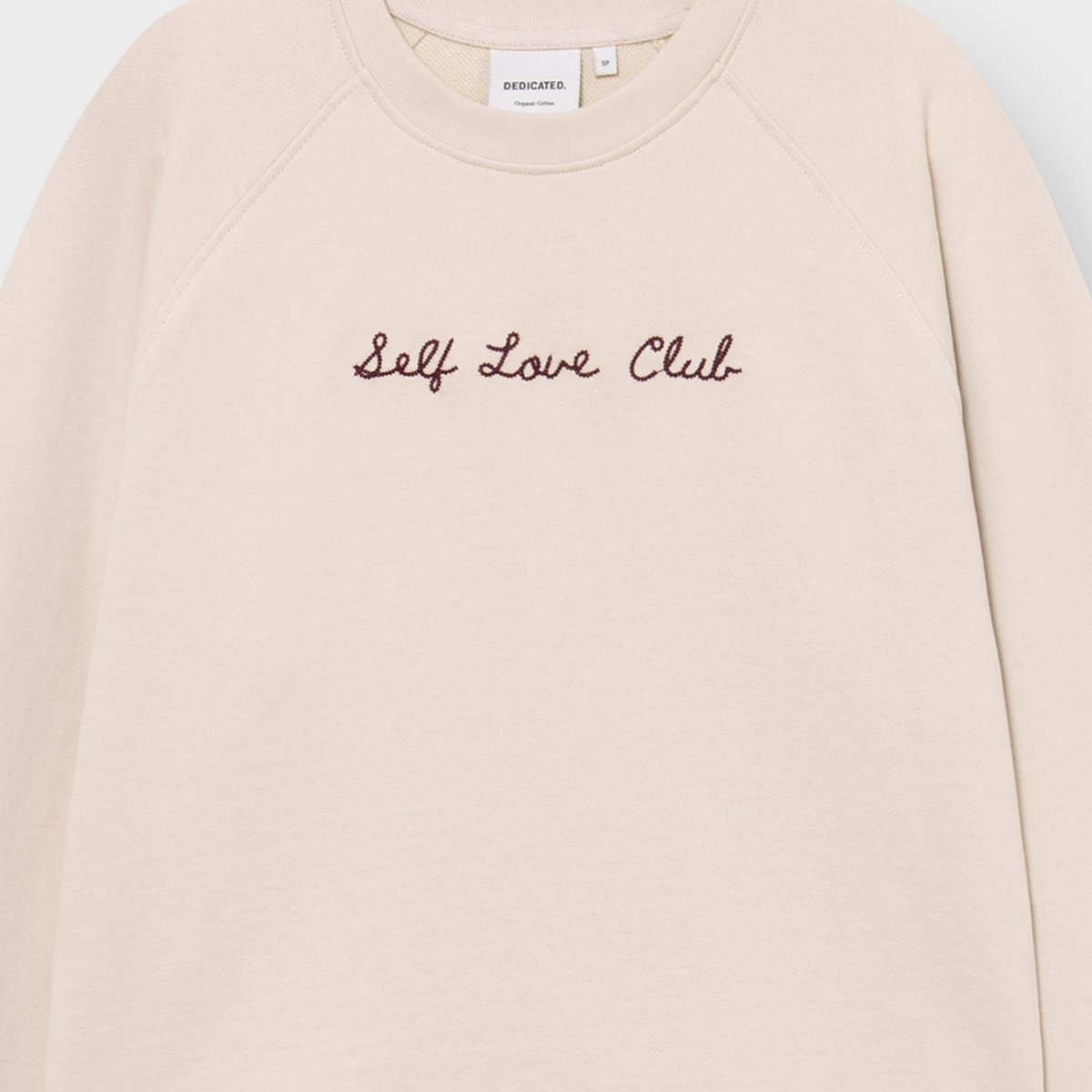 Sweatshirt Ystad Self Love Club EMB Oat White