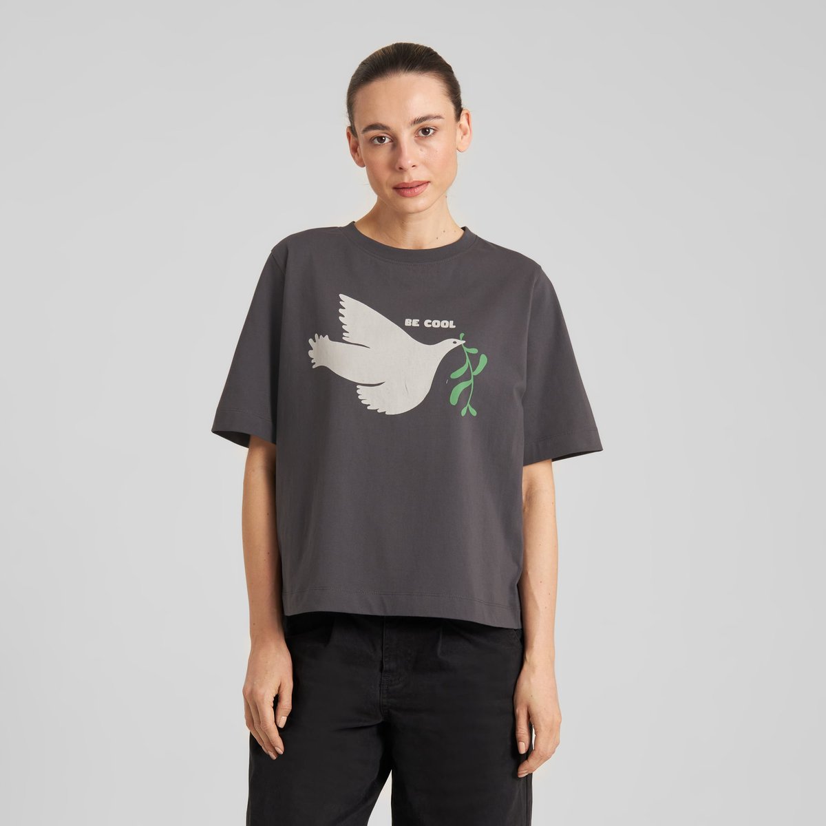 T-shirt Vadstena Be Cool Charcoal