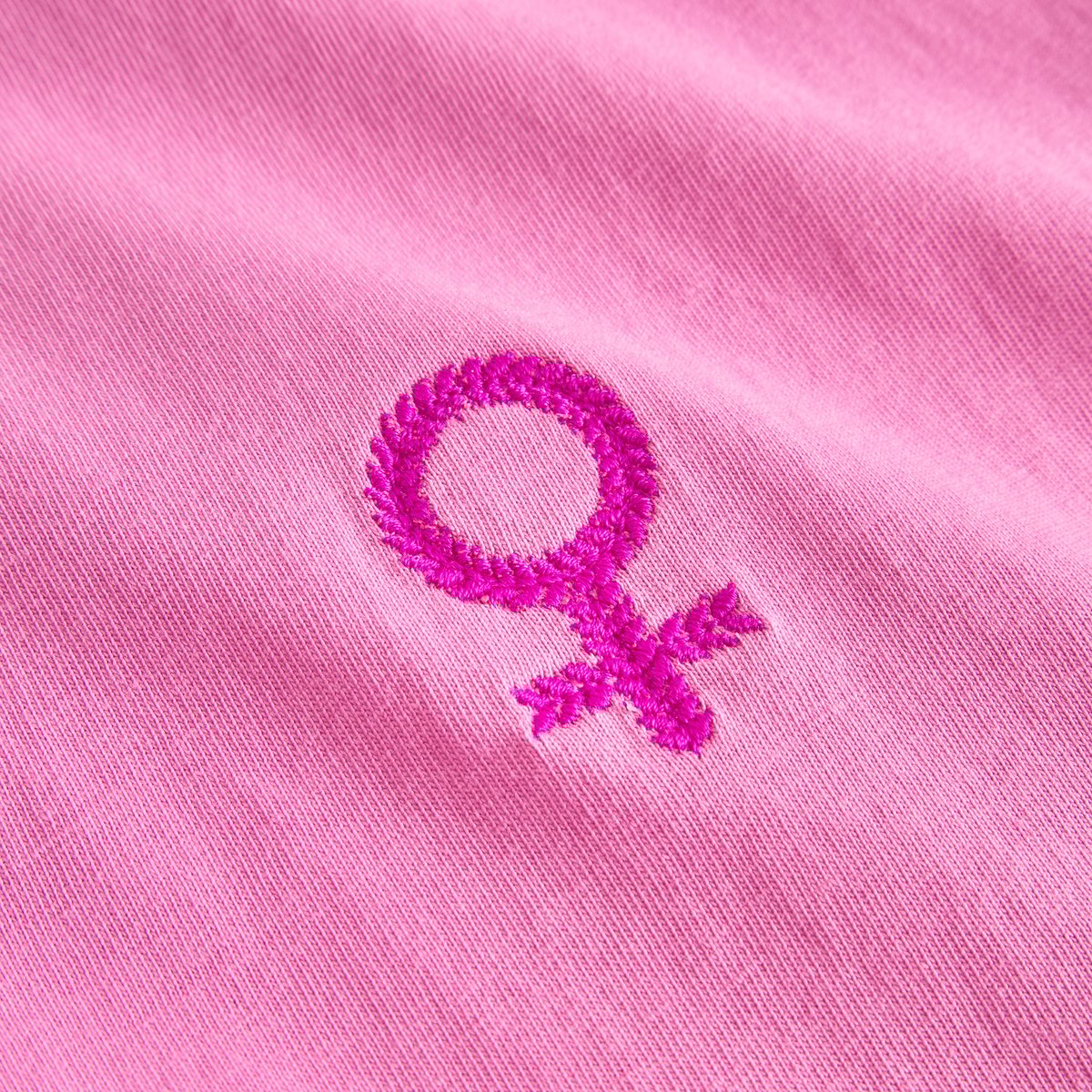 T-shirt Vadstena Femme Leaf EMB Moonlite Pink