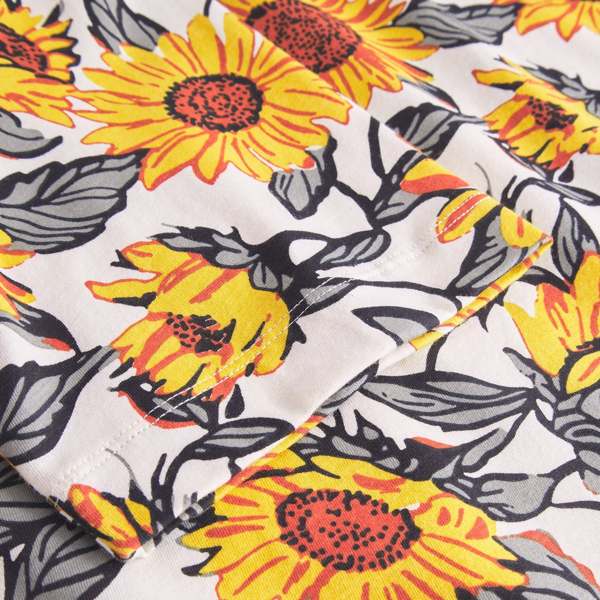 T-shirt Vadstena Sunflower AOP Off-White