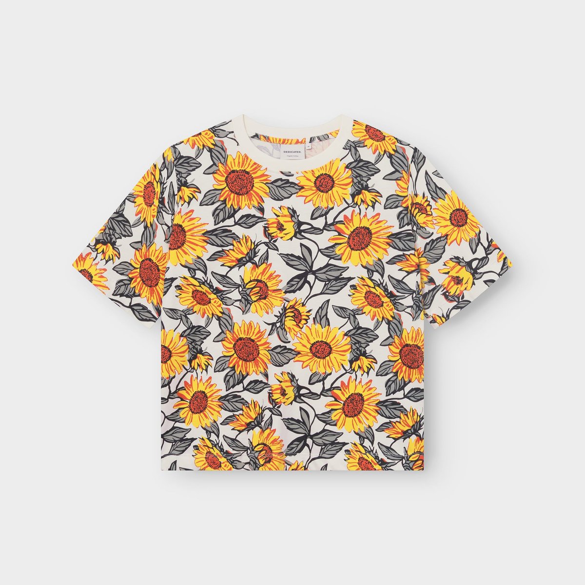 T-shirt Vadstena Sunflower AOP Off-White