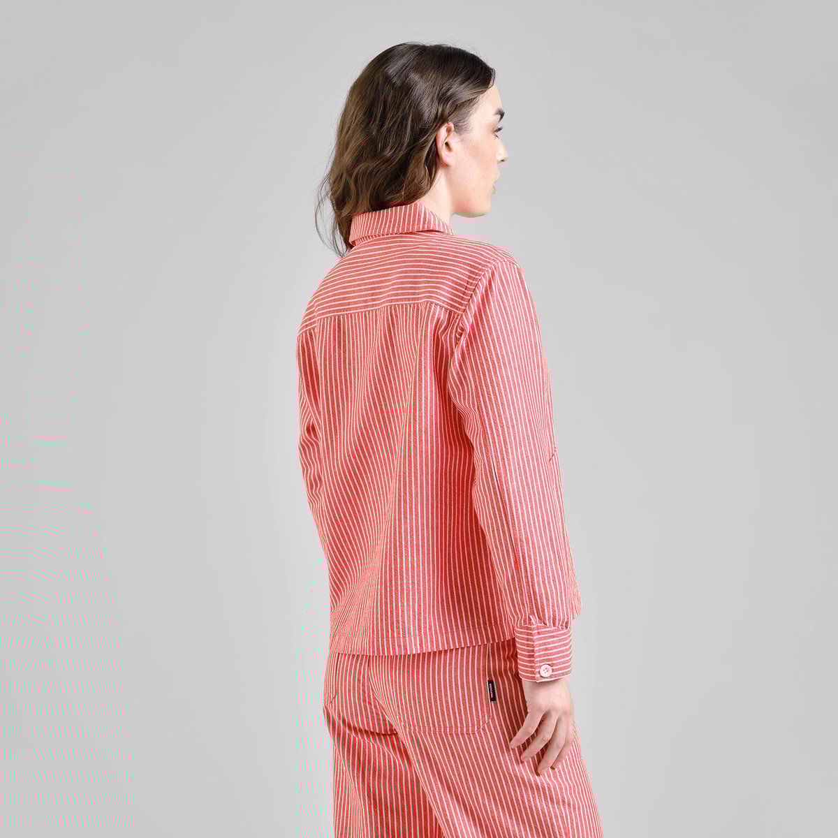 Jacket Stiby Work Stripe Grenadine Red