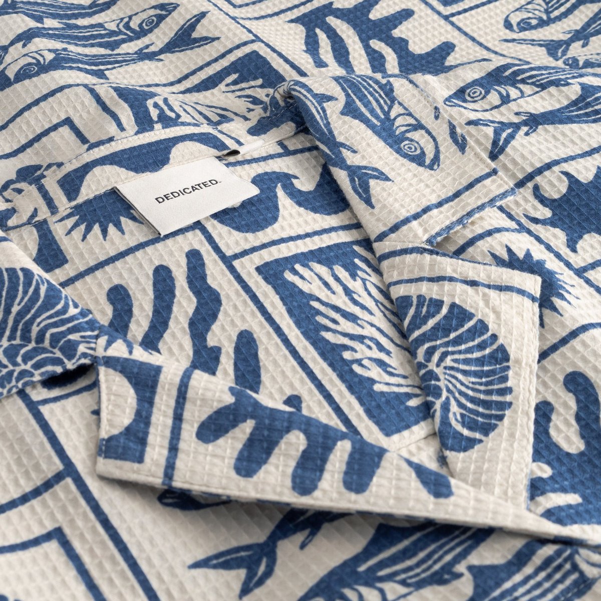 Shirt Dress Orrefors Ocean Squares Oat White