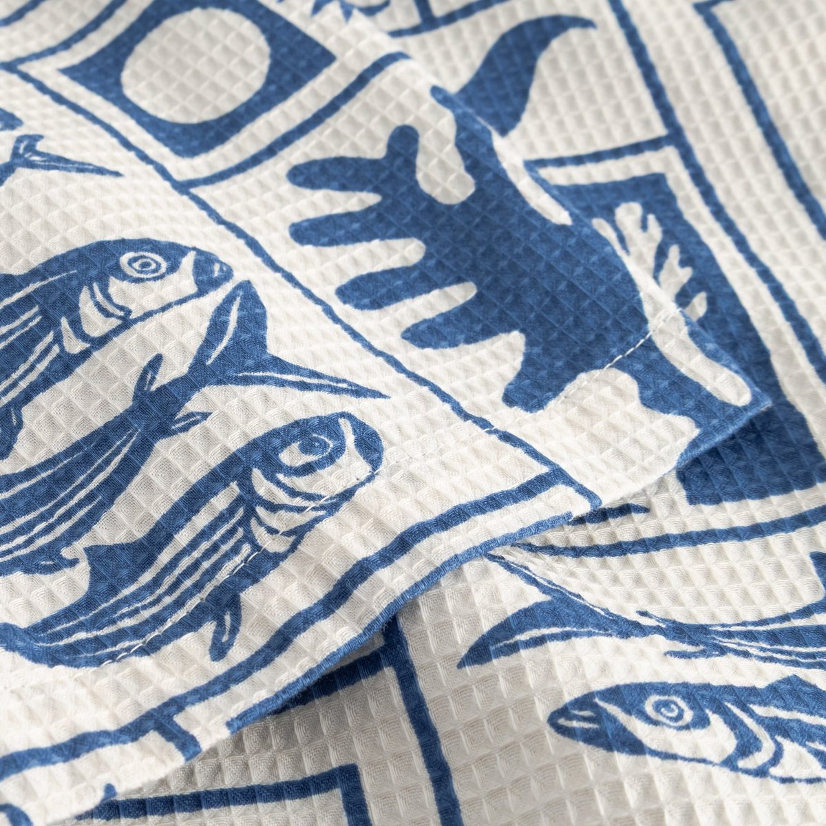 Shorts Essingen Ocean Squares Oat White