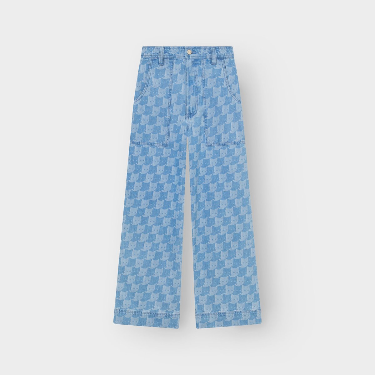 Workwear Pants Vara Denim Pepita Cats Light Blue