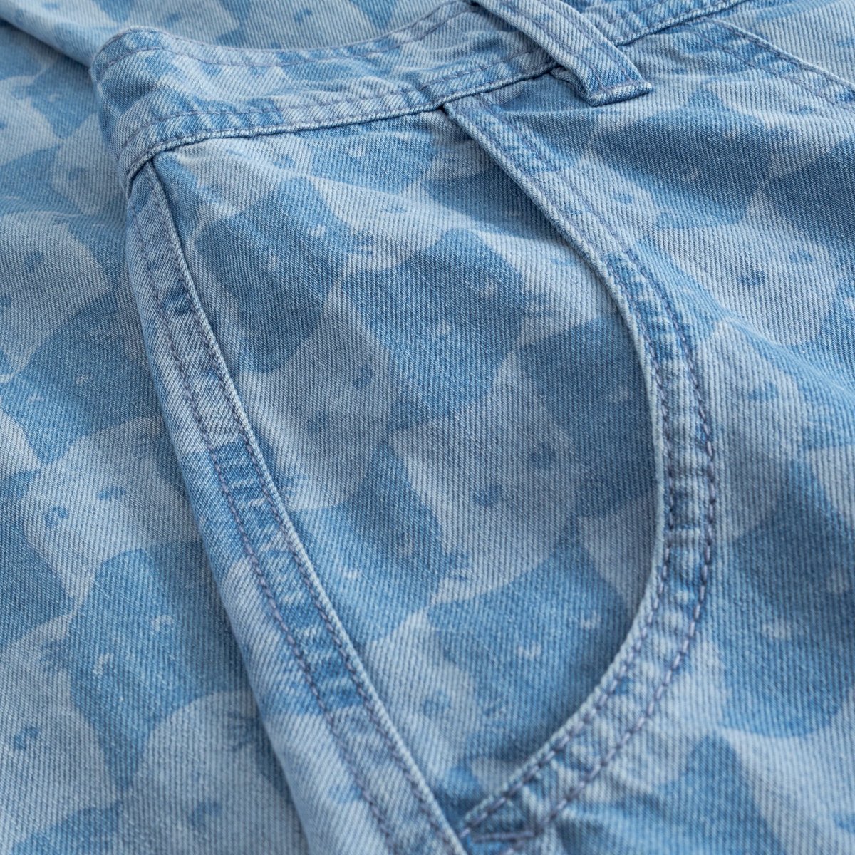 Workwear Pants Vara Denim Pepita Cats Light Blue