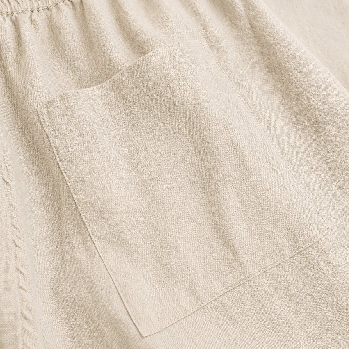 Pants Borrby Linen Ecru