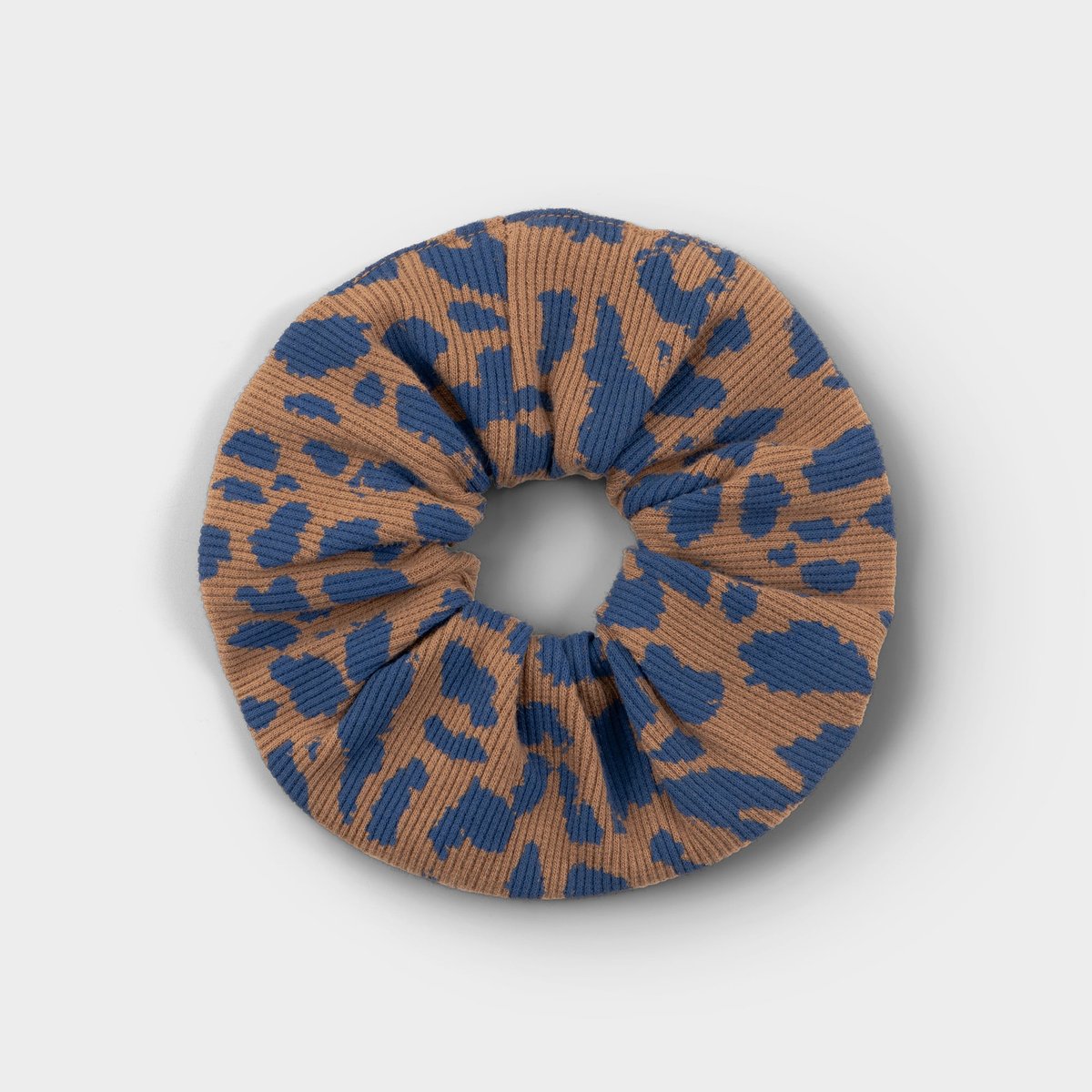 Scrunchie Rib Leopard Light Brown