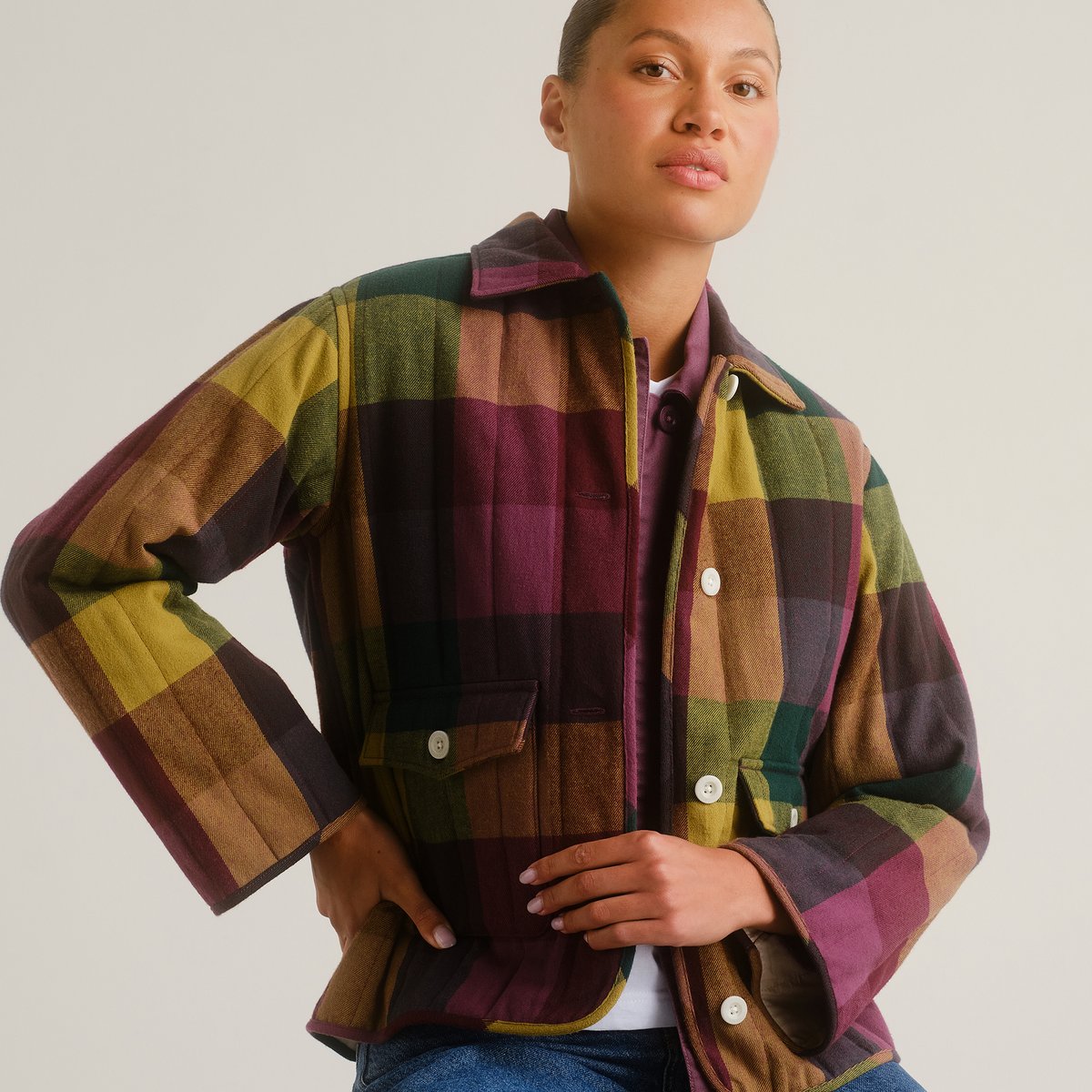 Jacket Voxtorp Flannel Check Bold Multi Color