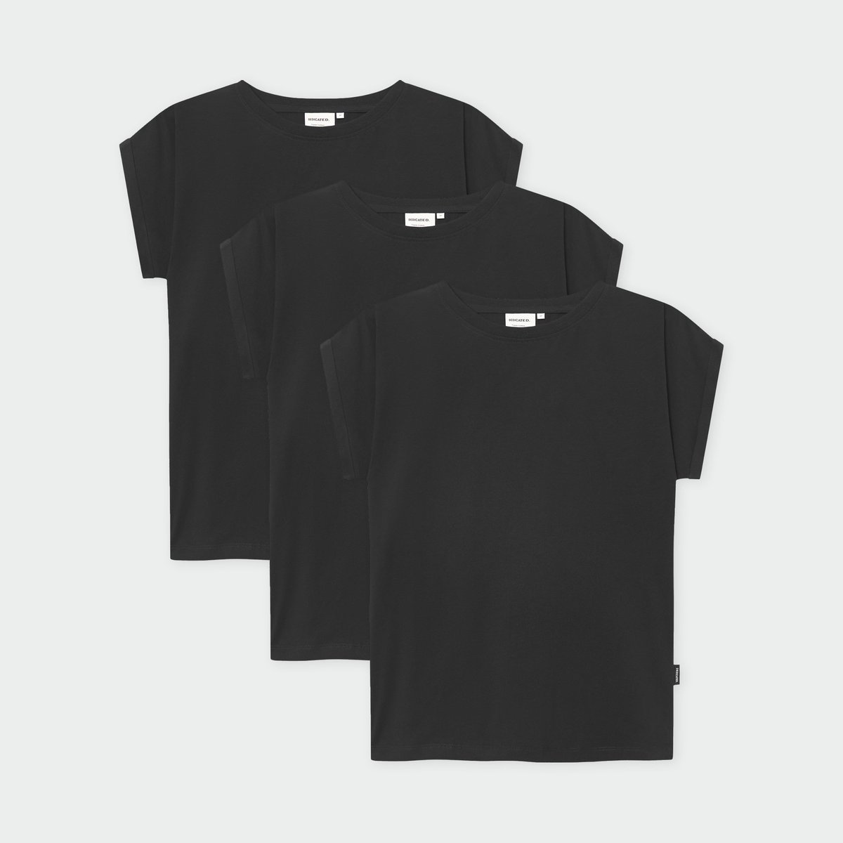 T-shirt Visby Base Black 3-pack
