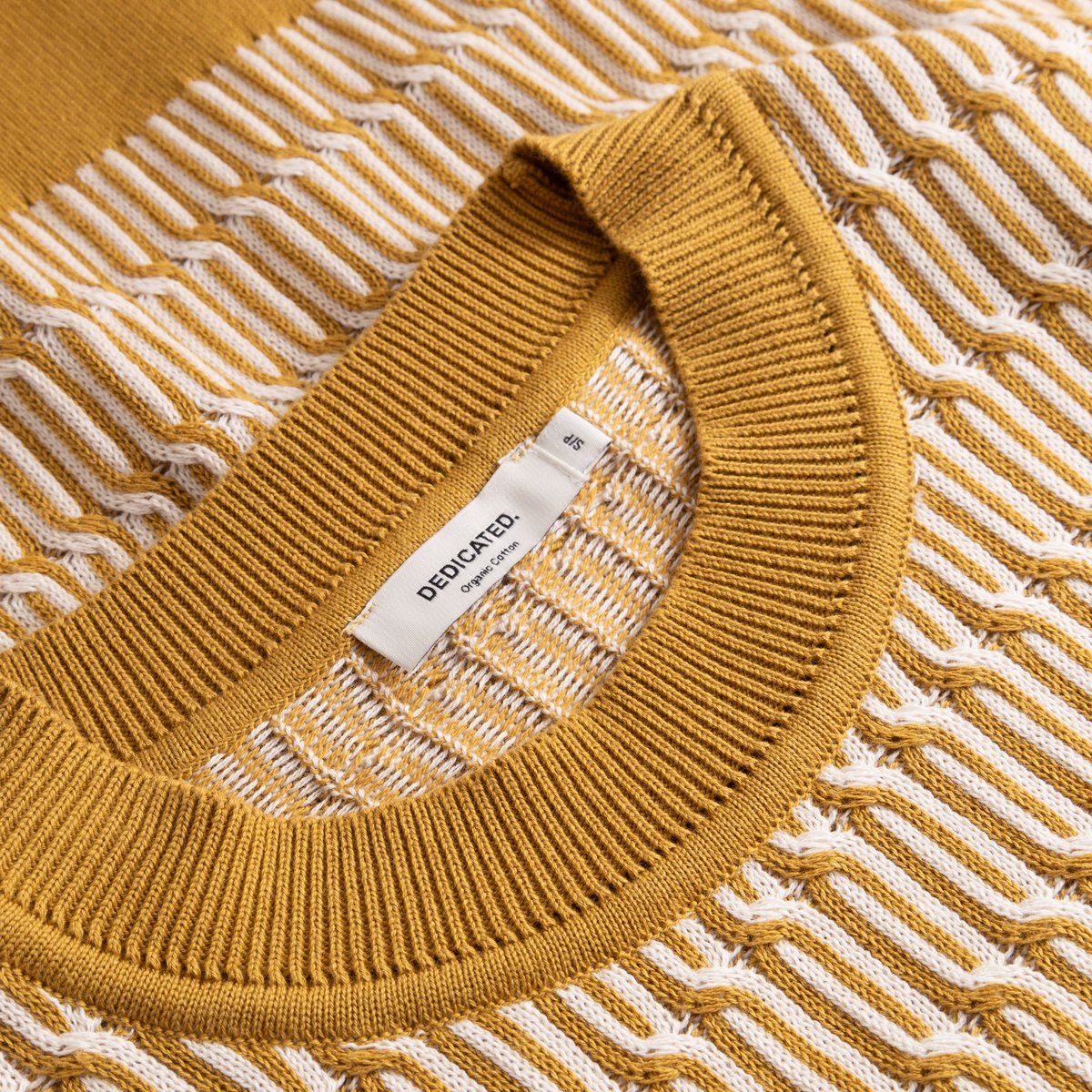 Knitted T-shirt Flen Infinity Knit Bronze Yellow