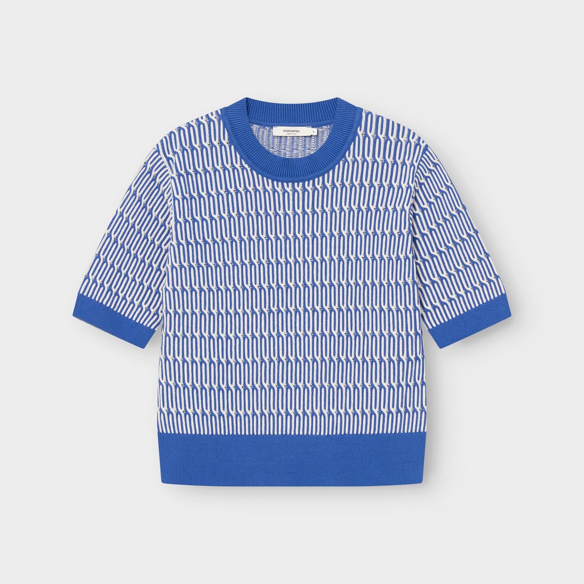 Knitted T-shirt Flen Infinity Knit Dazzling Blue