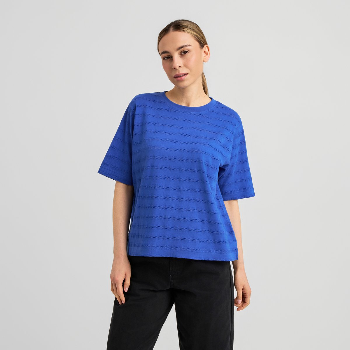 T-shirt Vadstena Lace Dazzling Blue