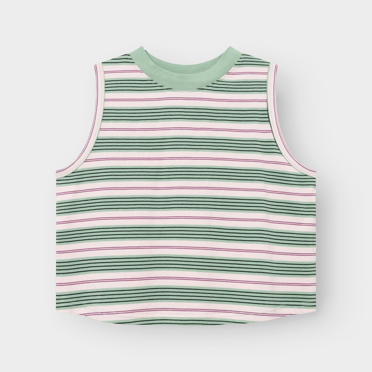 Top Namsos Retro Stripe Granite Green