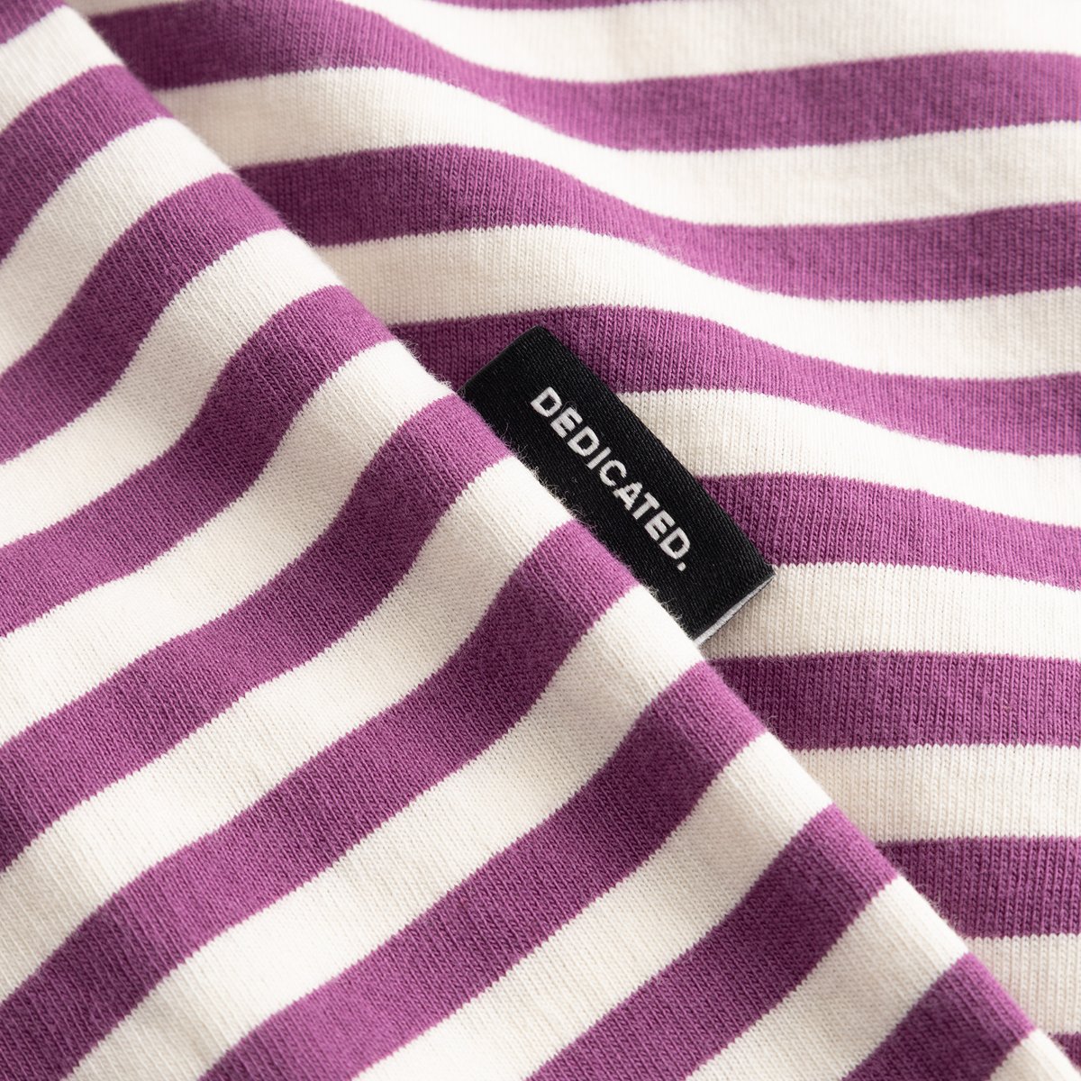 T-shirt Stockholm Stripes Purple/Off-White