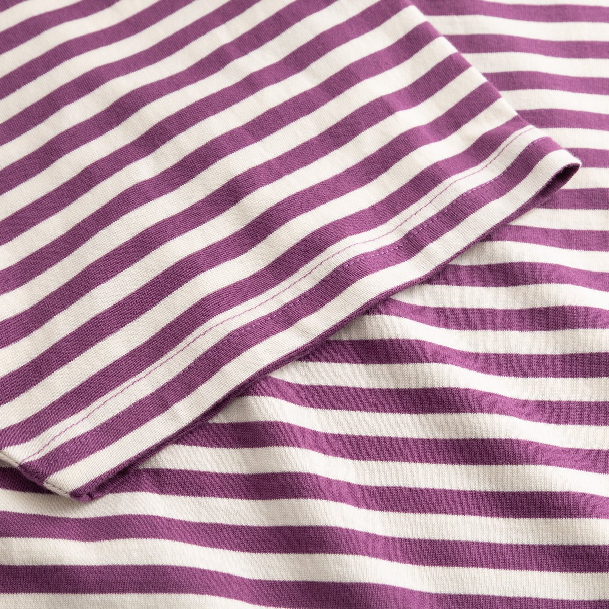 T-shirt Stockholm Stripes Purple/Off-White