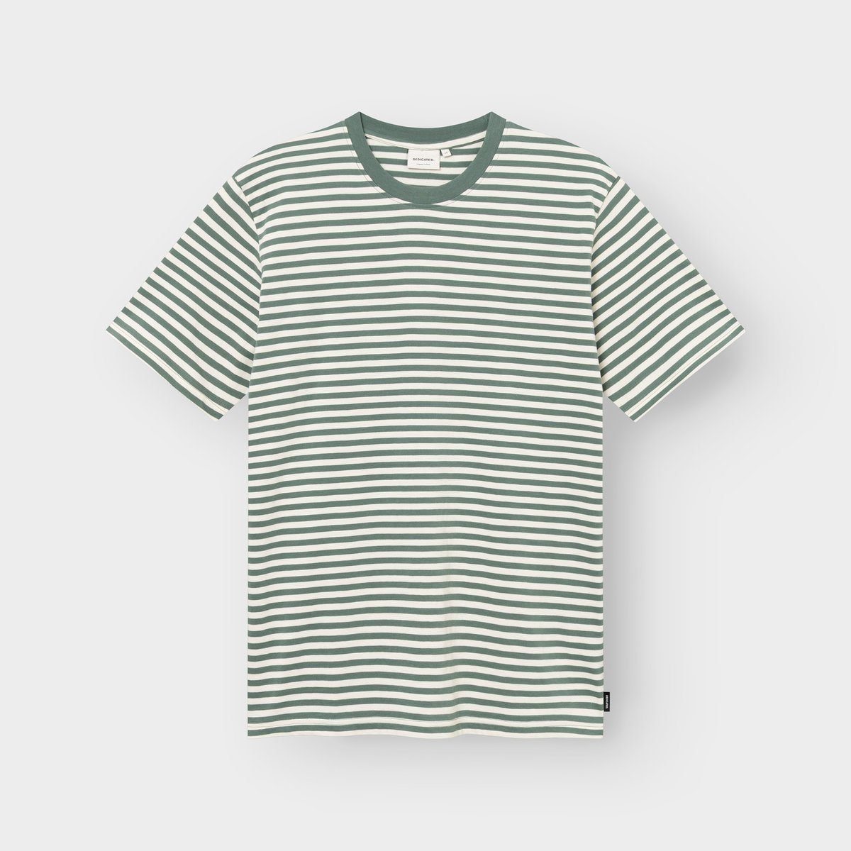 T-shirt Stockholm Stripes Green/Off-White