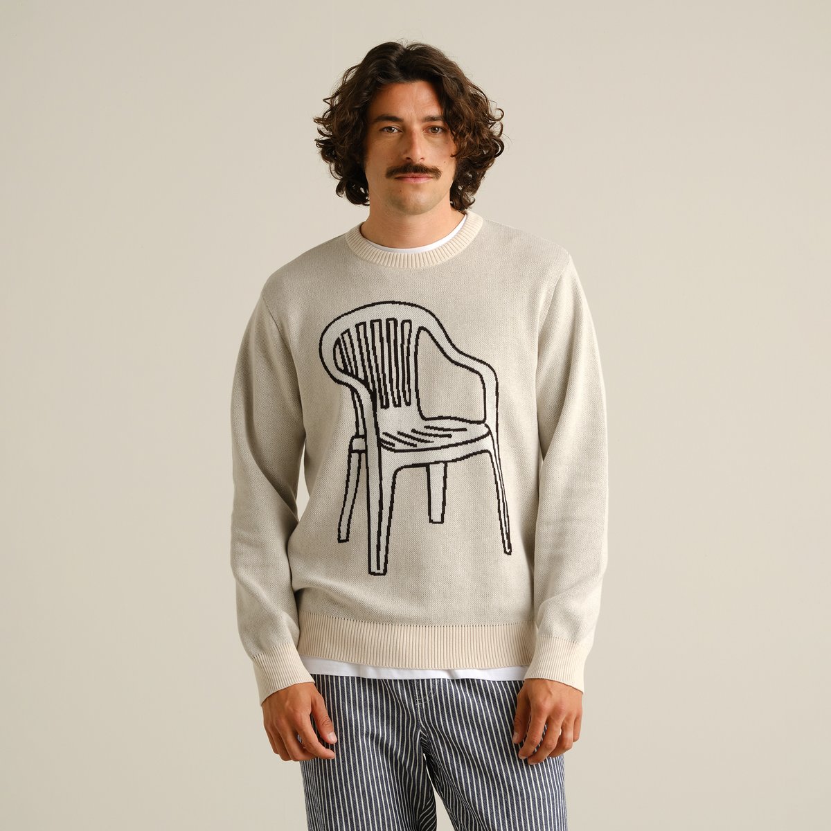 Sweater Mora Plastic Chair Off-White