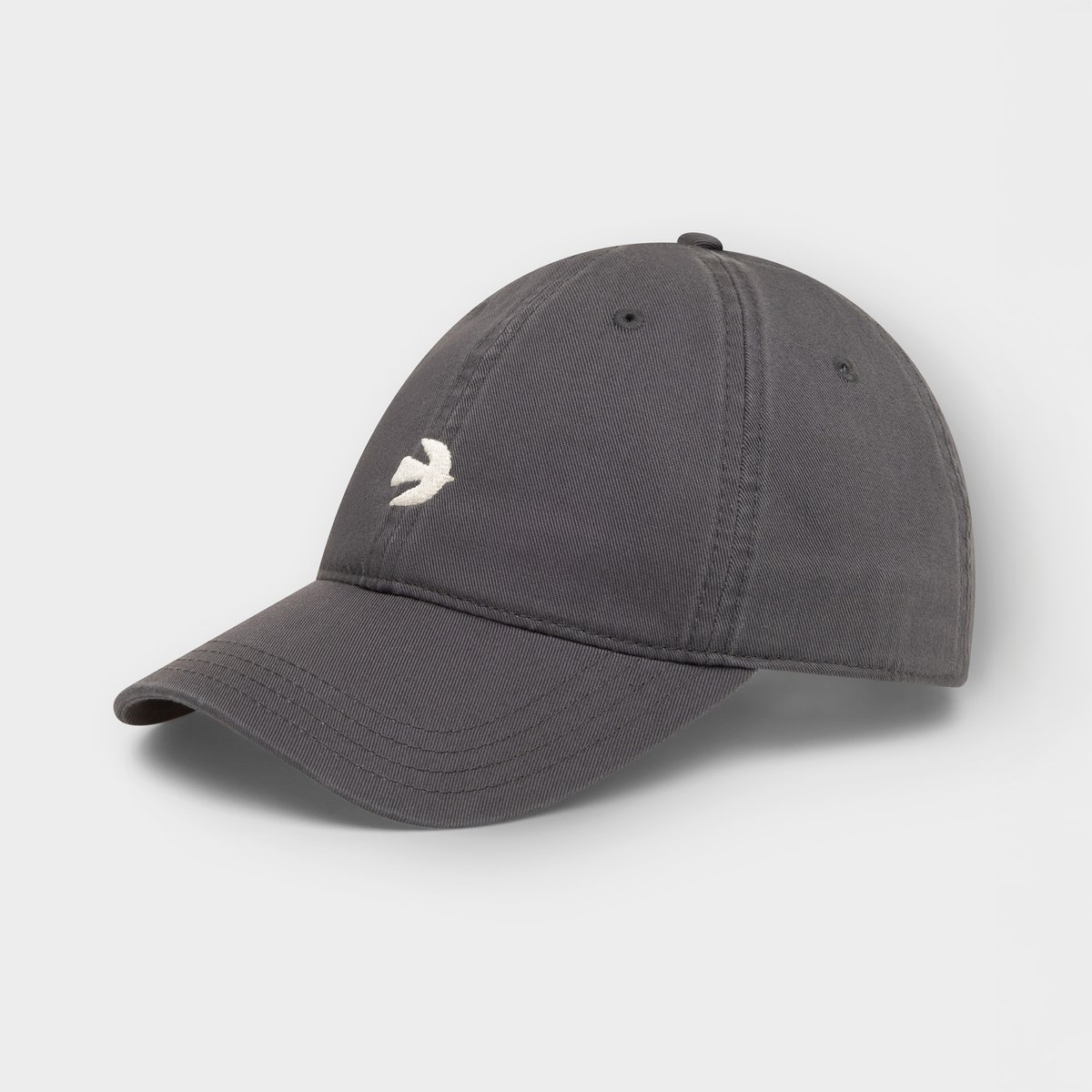Soft Cap Slussen Bird Symbol Dark Grey