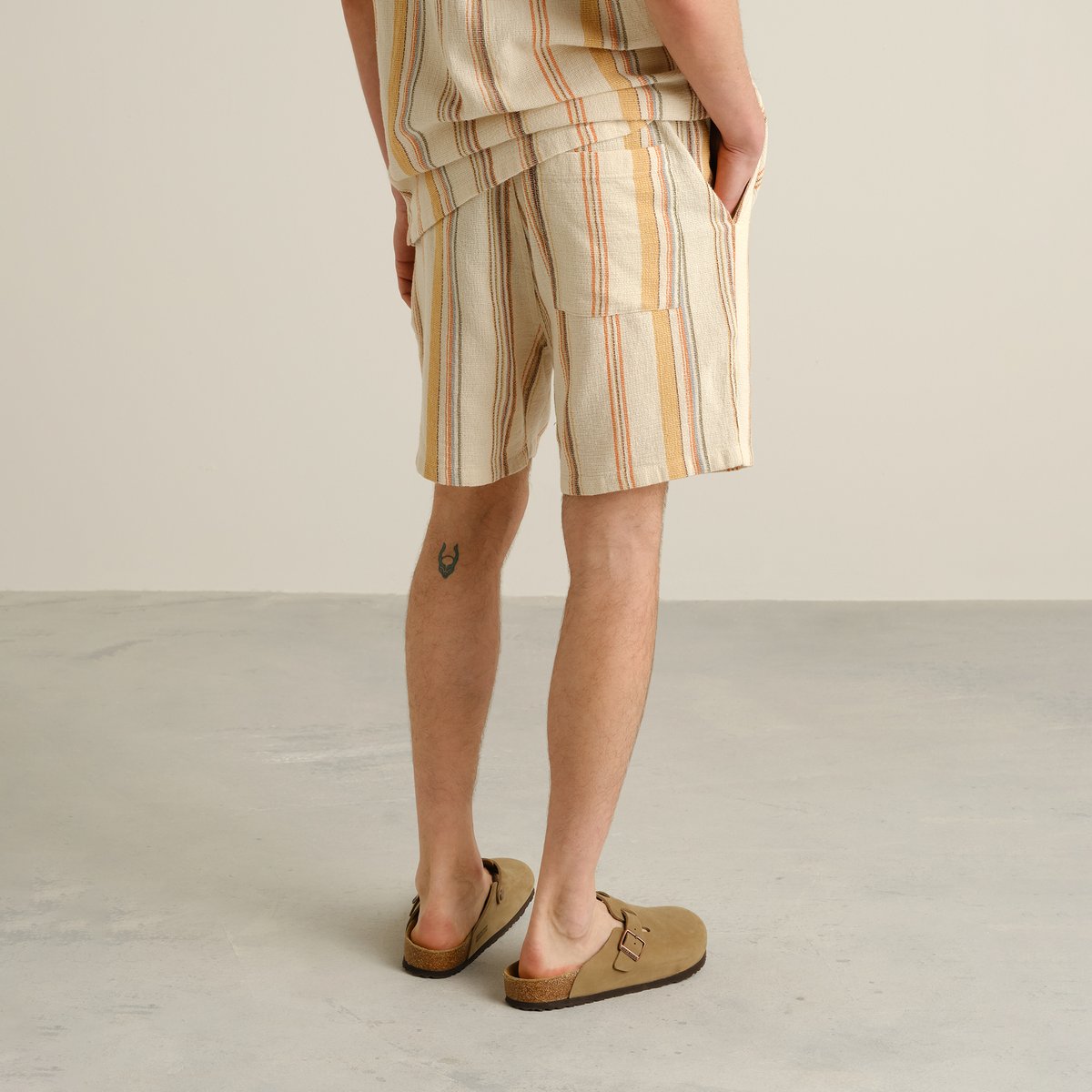 Shorts Sibbarp Stripe Off-White