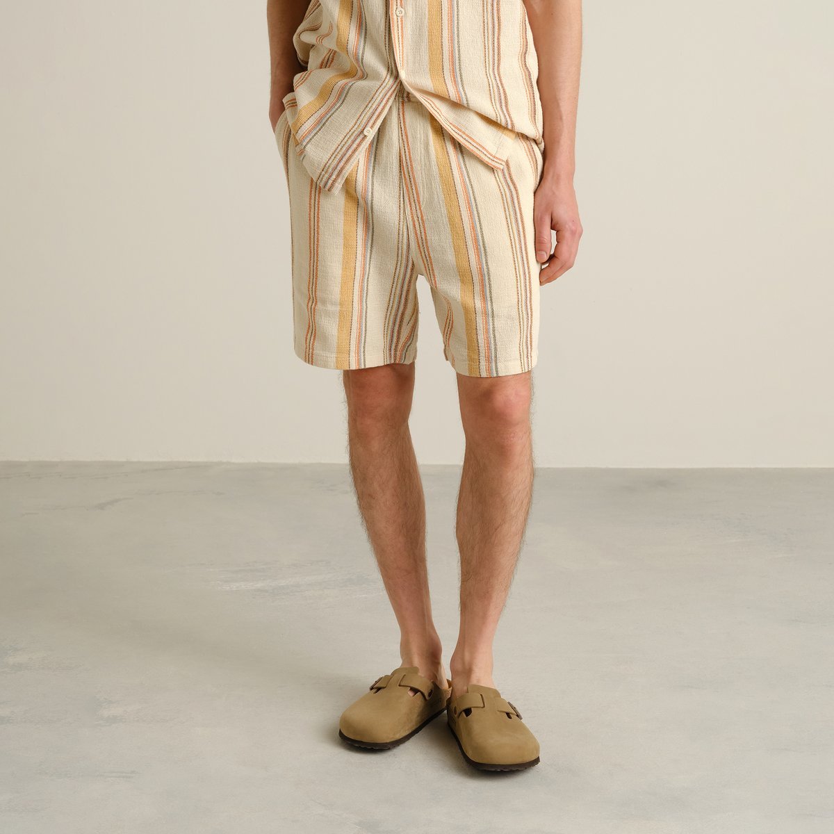 Shorts Sibbarp Stripe Off-White