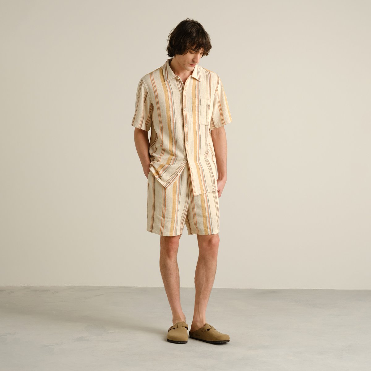 Shorts Sibbarp Stripe Off-White