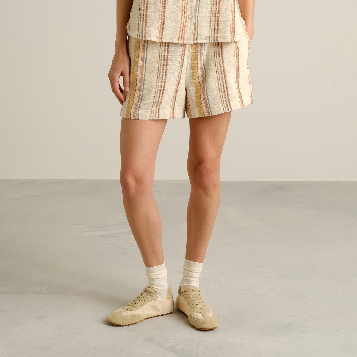 Shorts Aspudden Stripe Off-White
