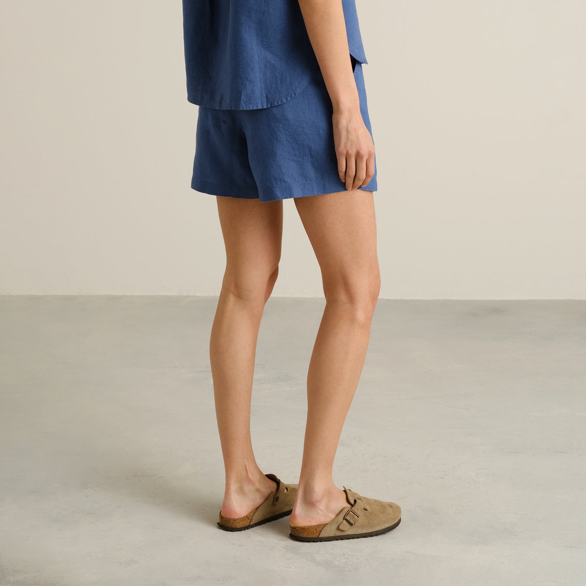 Shorts Djupvik Linen True Blue