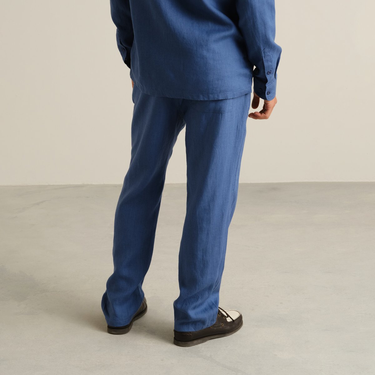 Pants Borrby Linen True Blue