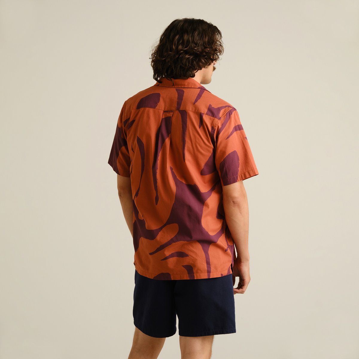Shirt Brantevik Abstract Coral Fig Red