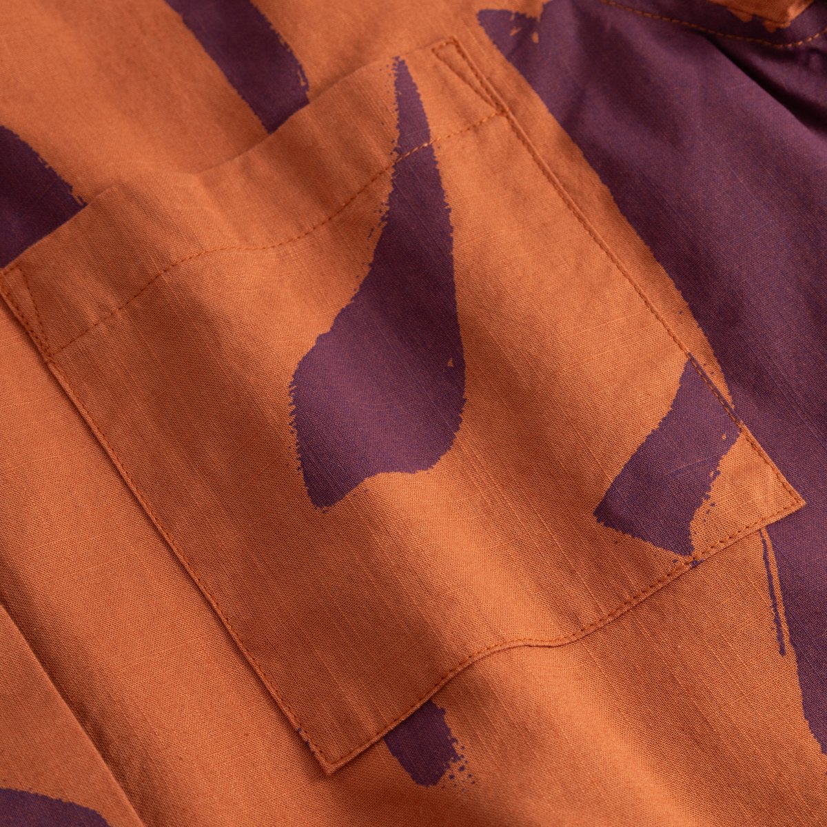 Shirt Grundvik Abstract Coral Fig Red