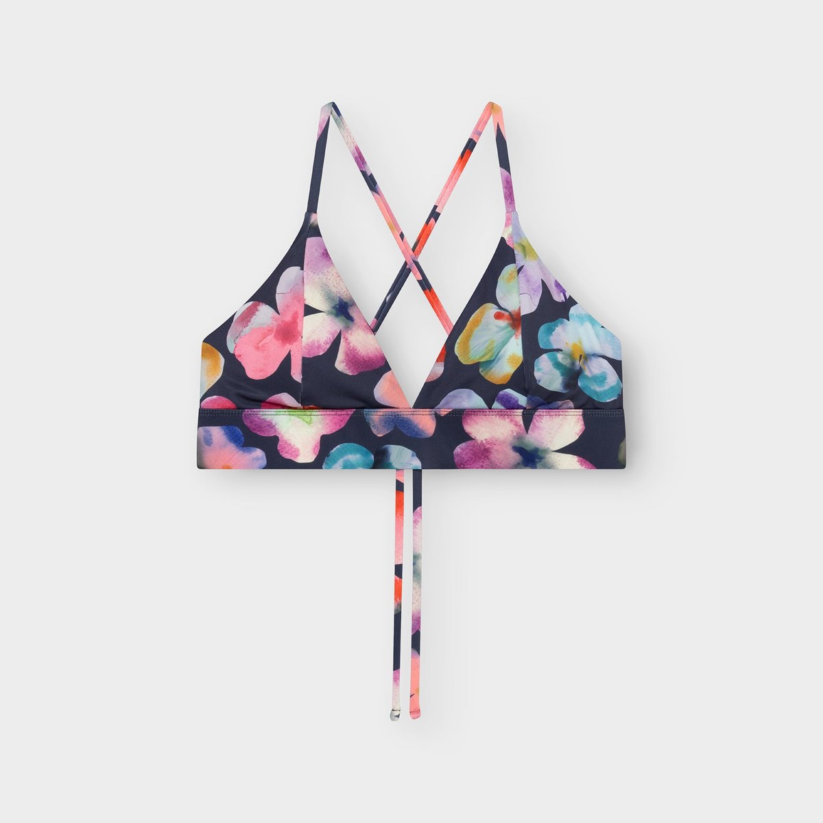 Bikini Top Alva Cut Flower Black