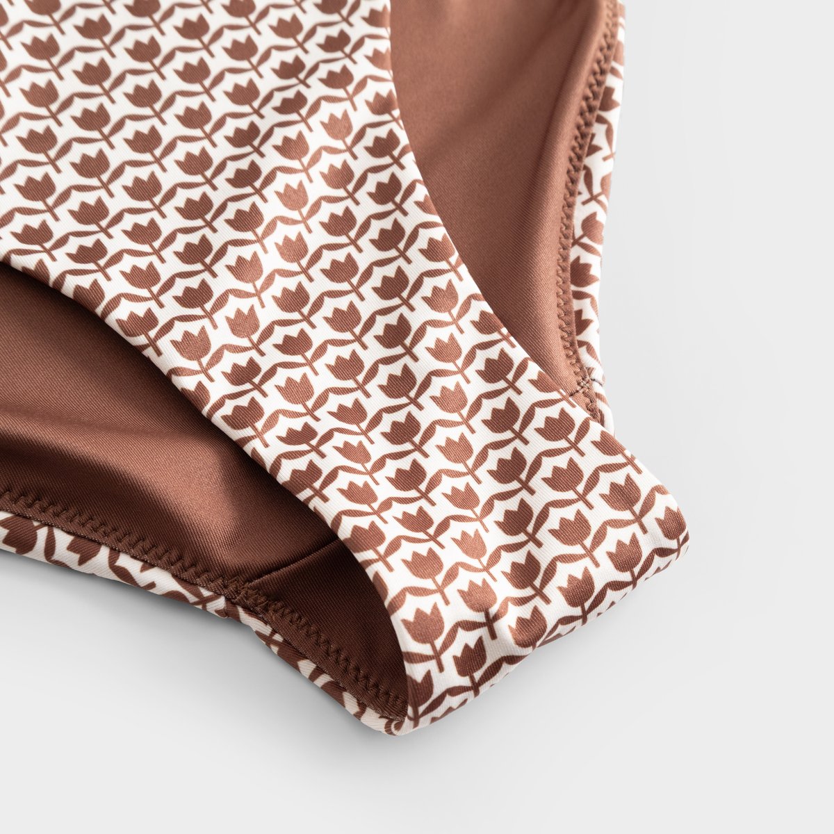 Bikini Pants Slite Tulips Cappuccino Brown