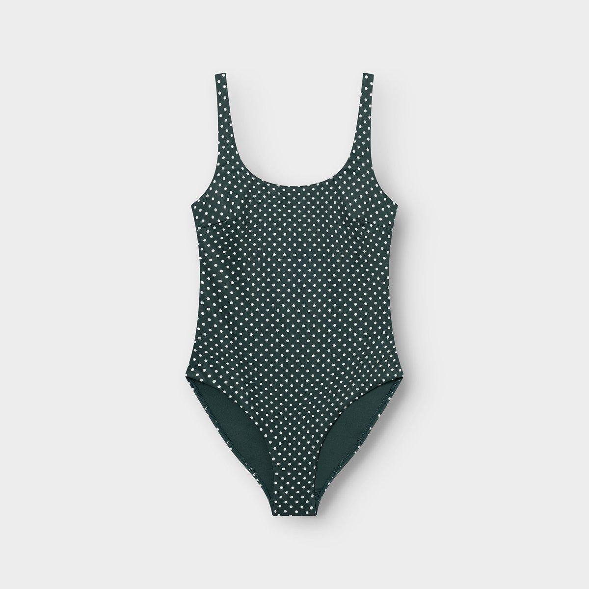 Swimsuit Simrishamn Polkadots Dark Green