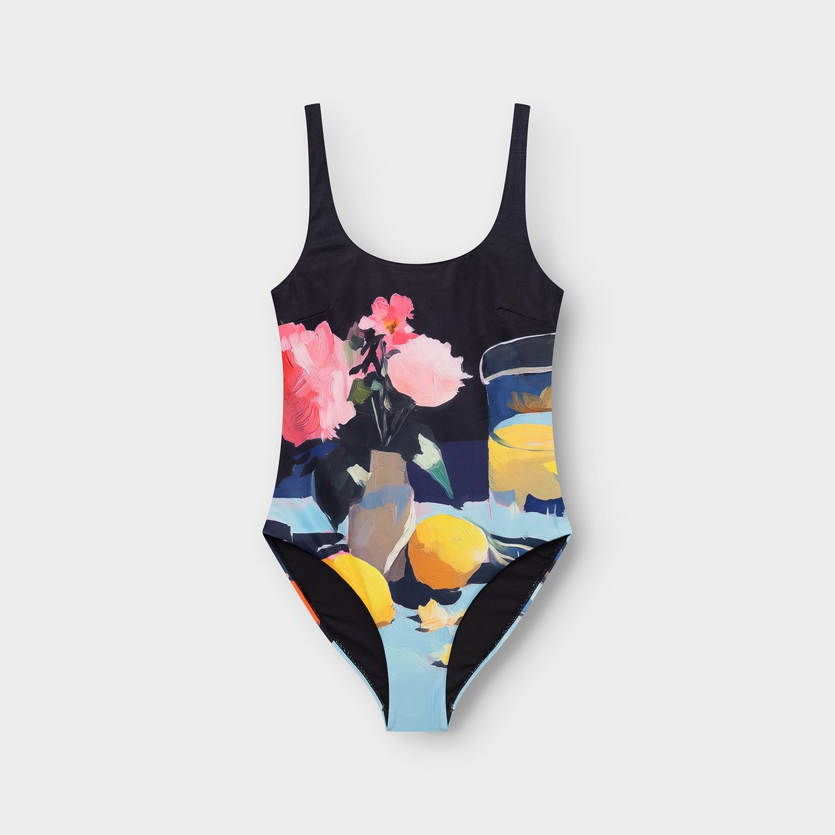Swimsuit Simrishamn Lemons Still Life Black
