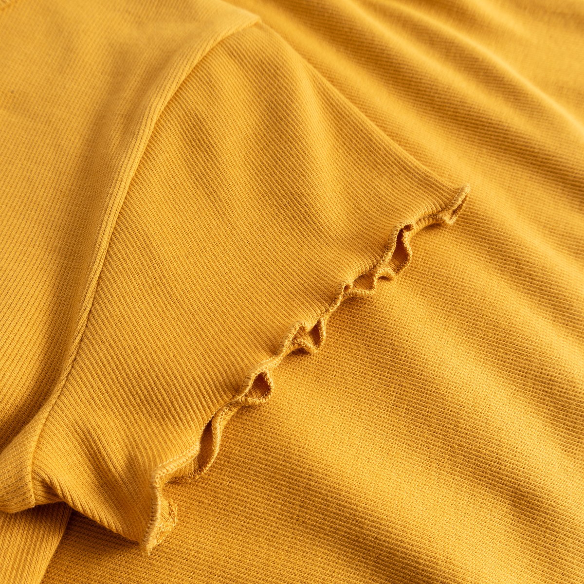 Rib Top Ven Amber Yellow
