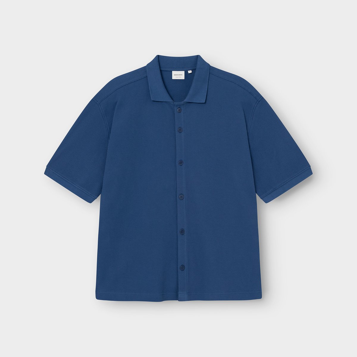 Shirt Falkvik Waffle True Blue