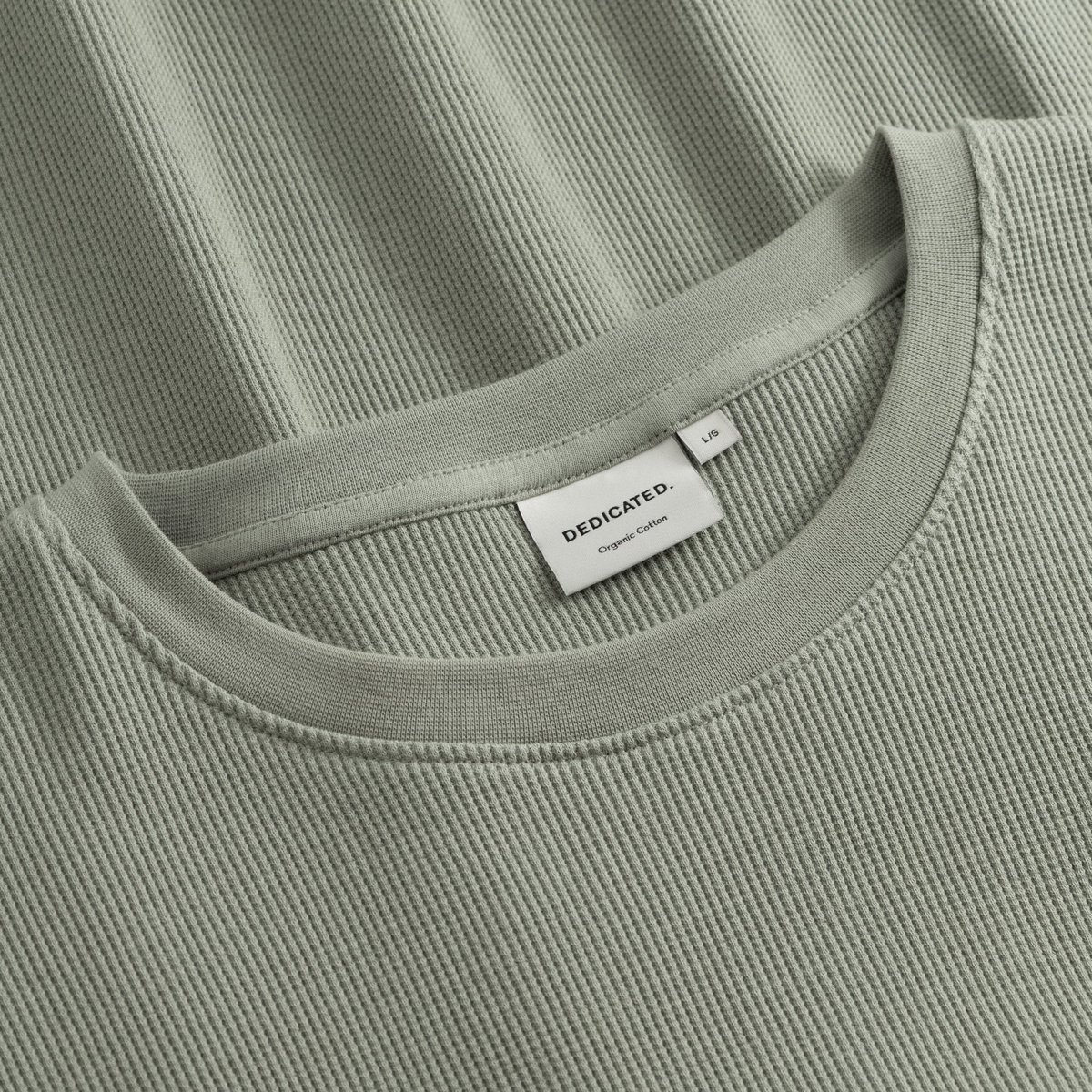 T-shirt Danviken Waffle Iceberg Green
