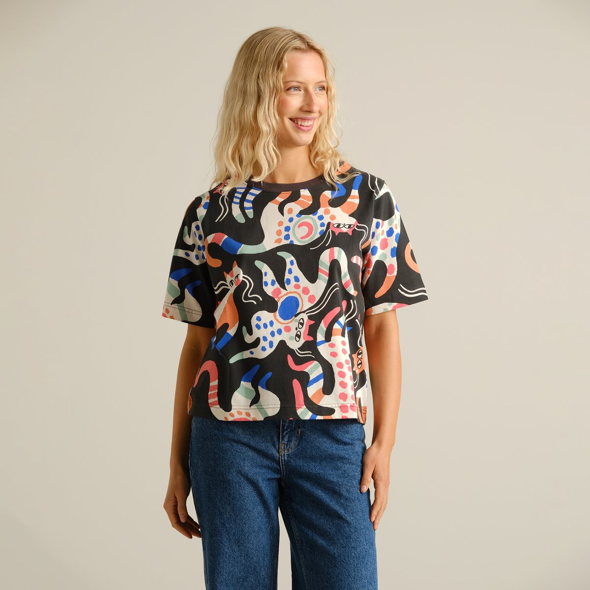 T-shirt Vadstena Magic Cats Multi Color