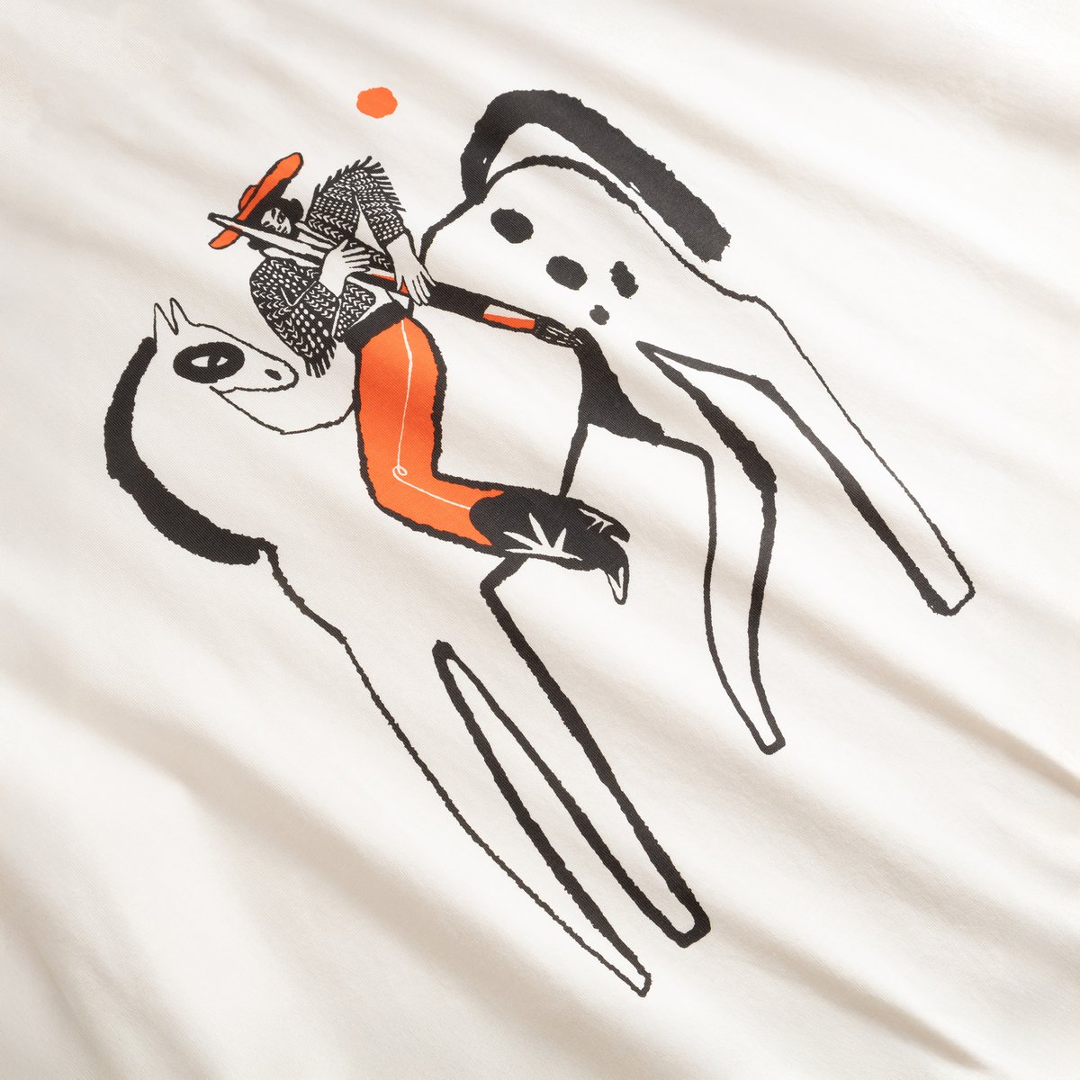 T-shirt Vadstena Paint My Horse Off-White