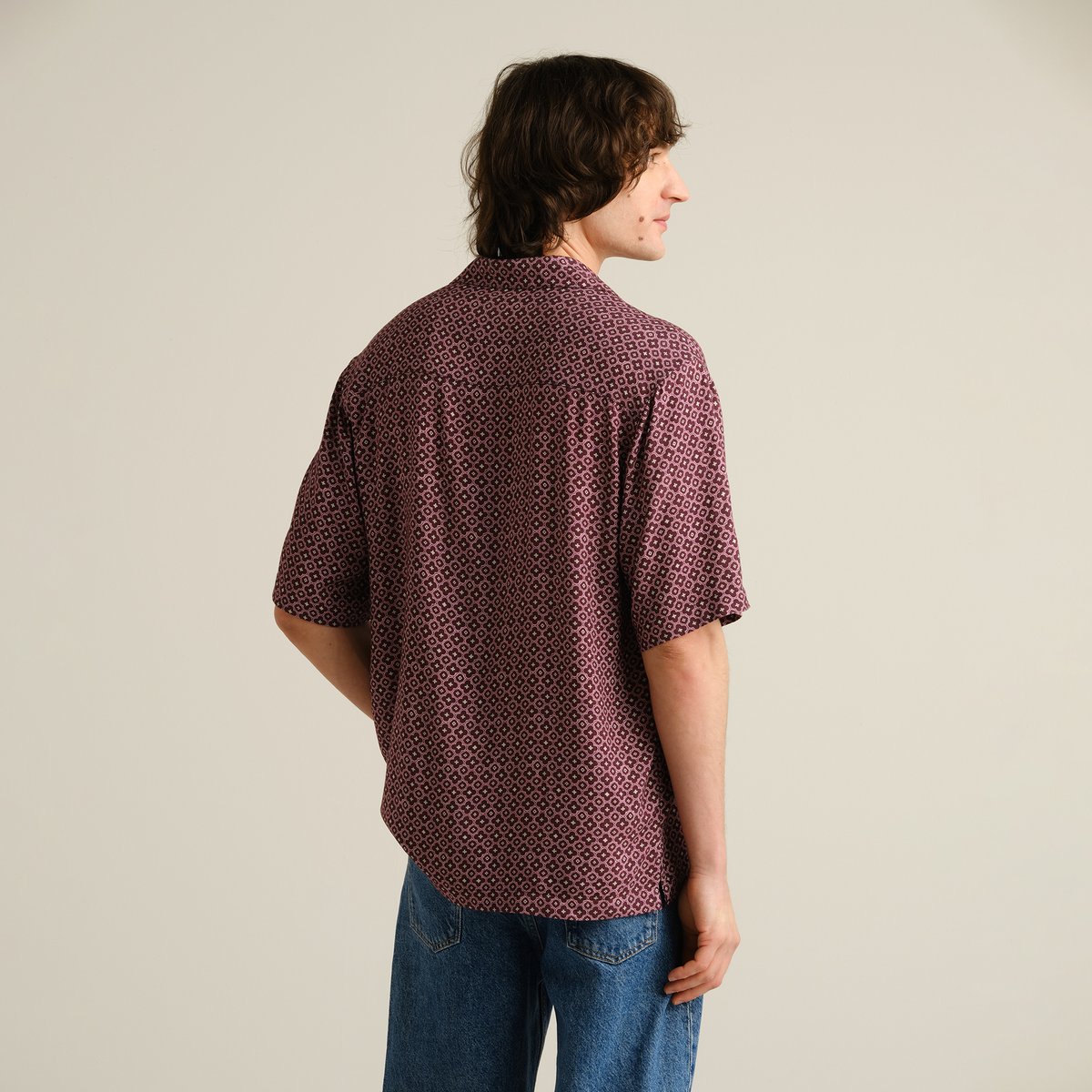Shirt Marstrand Tile Medallion Fig Red