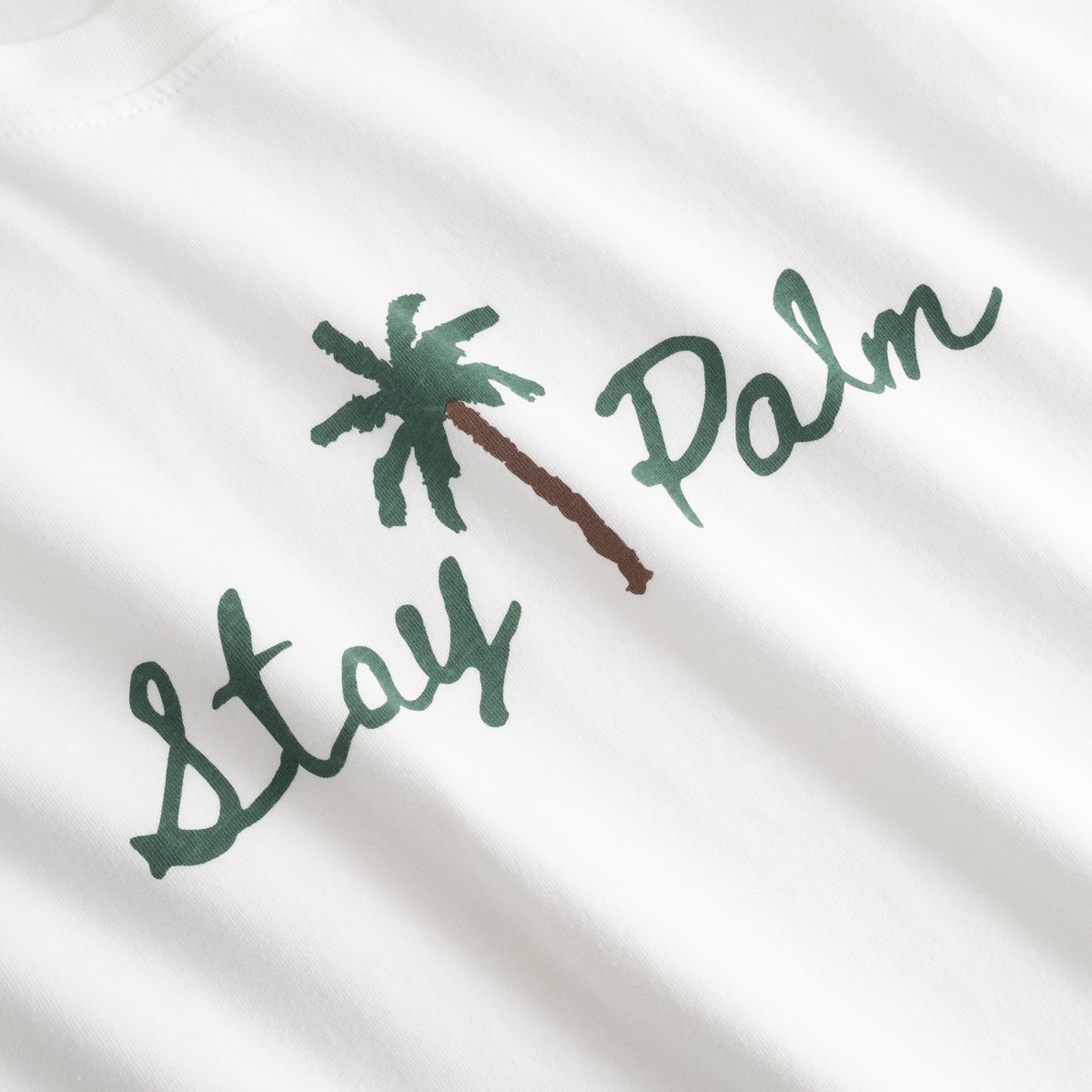 T-shirt Stockholm Stay Palm White