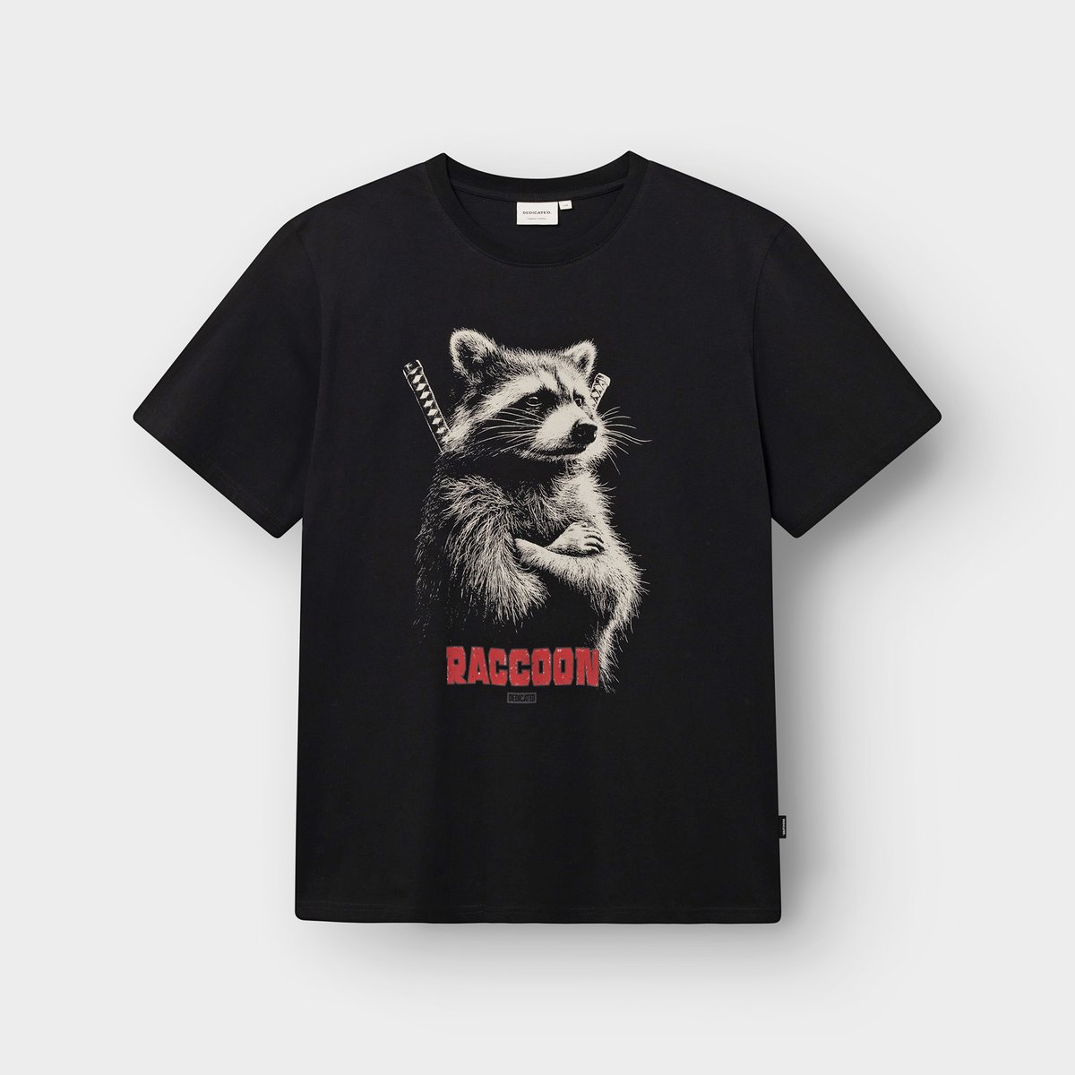 T-shirt Stockholm Raccoon Black