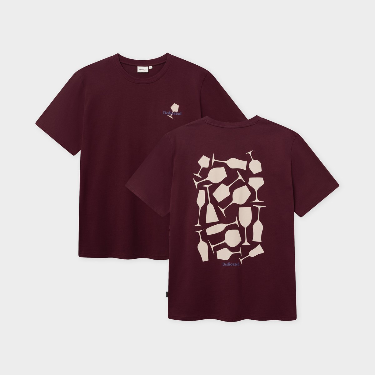 T-shirt Stockholm Wine Cups Fig Red