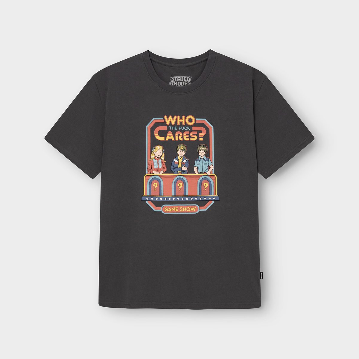 T-shirt Stockholm Who Cares Charcoal