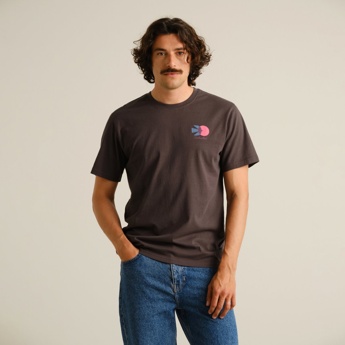 T-shirt Stockholm Bird Symbol Charcoal